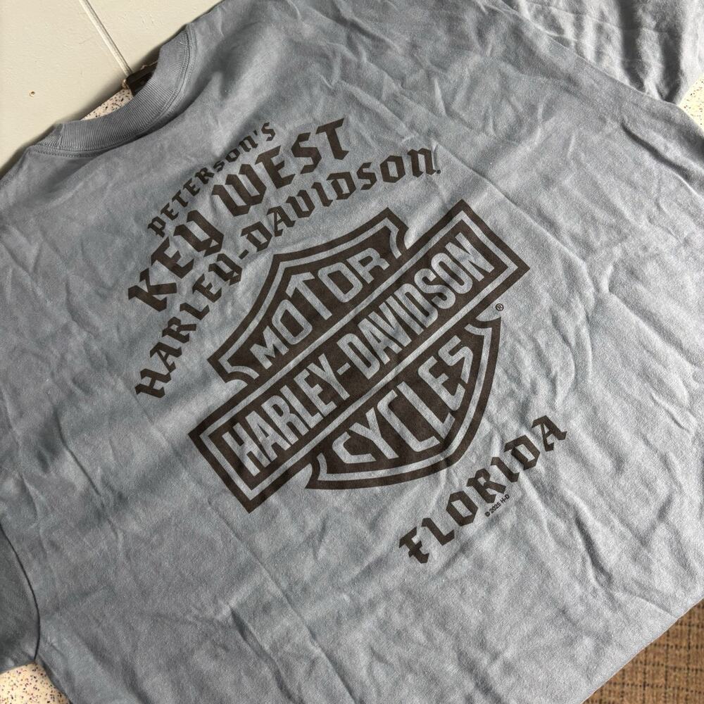 NWT HARLEY DAVIDSON Motorcycles Petersons Key West Florida 2XL Shirt New Bike